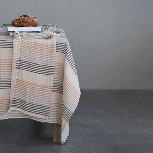 84x60 Cotton Double Cloth Yarn Dyed Tablecloth