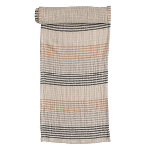 Double Cloth Yarn Table Runner, Multicolor