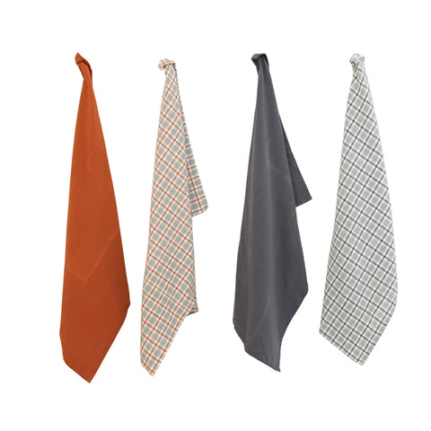 Cotton Tea Towels | Set of 4
