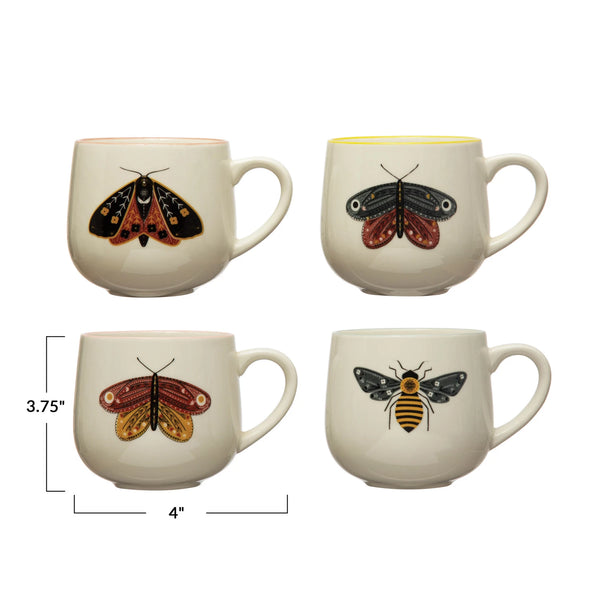 12 oz. Stoneware Insect Mug