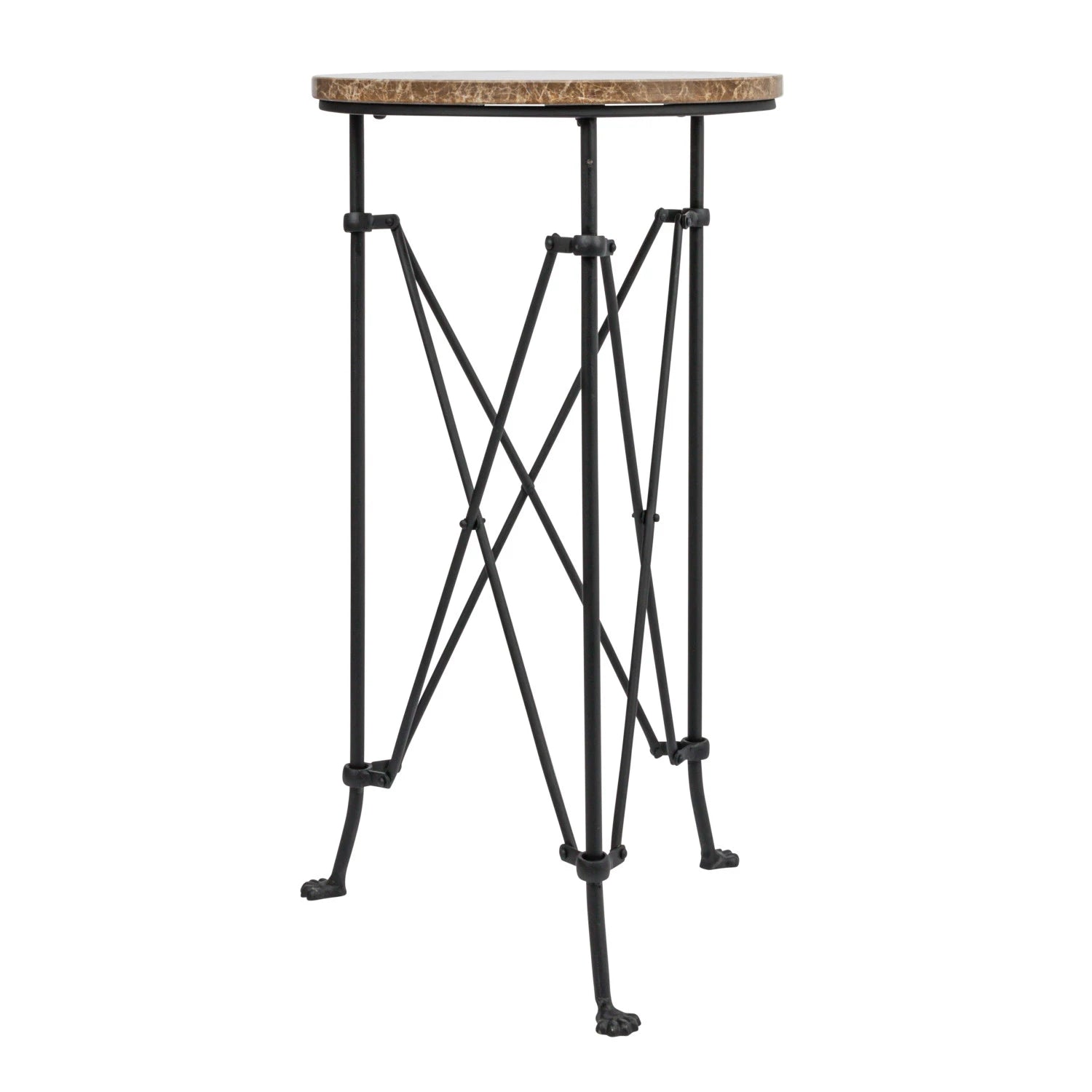 Metal Table w/ Marble Top