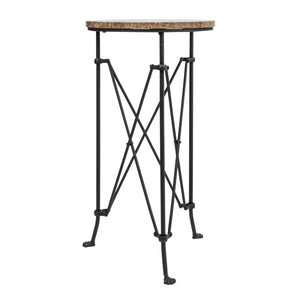 Metal Table w/ Marble Top