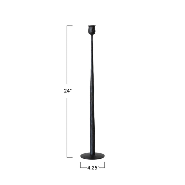Hand-Forged Cast Iron Taper Holder - 24"