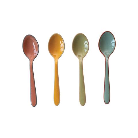Enameled Stainless Steel Spoon | 4 Colors