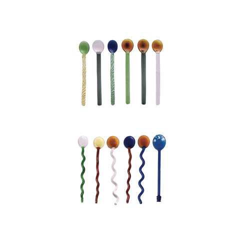 Handmade Glass Spoons | Set of 6