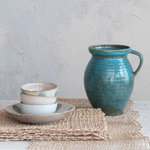 Blue Stoneware Jug