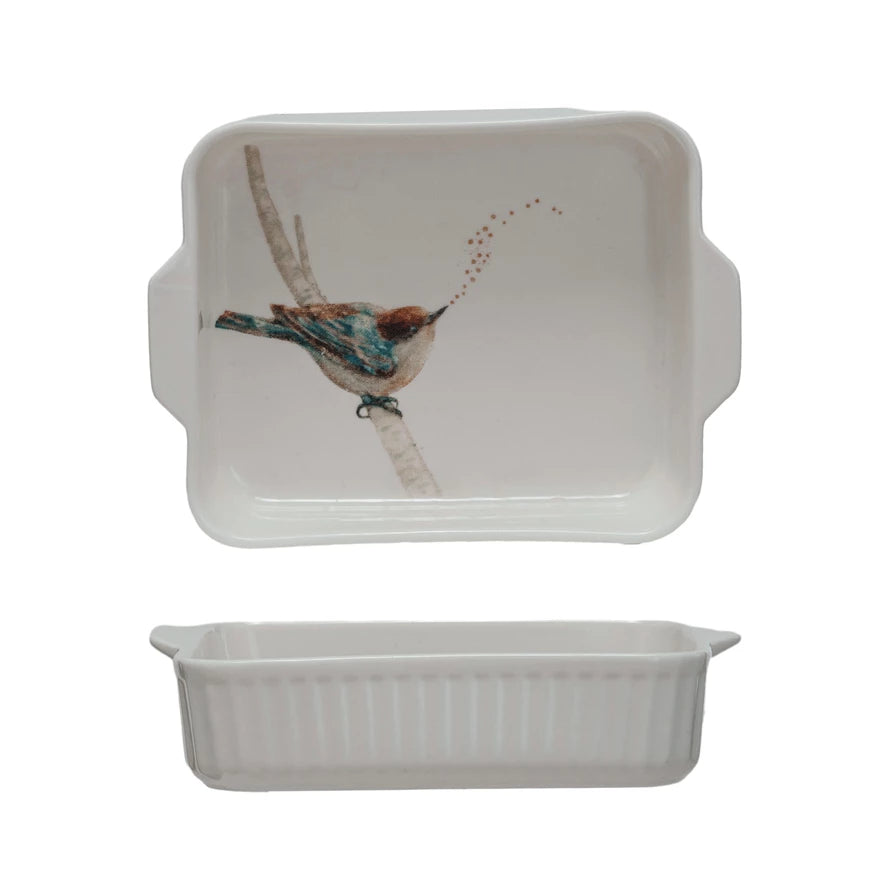 1-Qt. Stoneware Baker - Bird