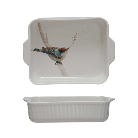 1-Qt. Stoneware Baker - Bird