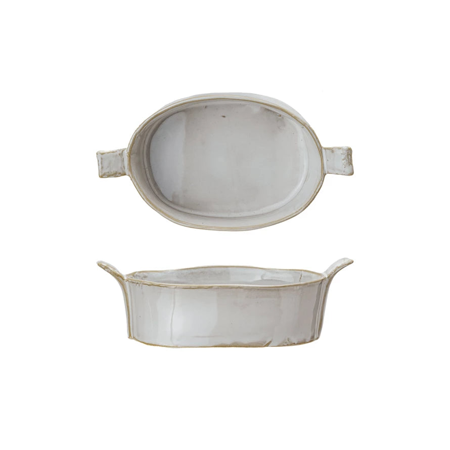 Stoneware Mini Baker w/ Handles