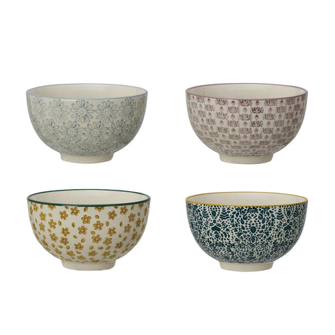 Hand-Stamped Stoneware | 4 Styles