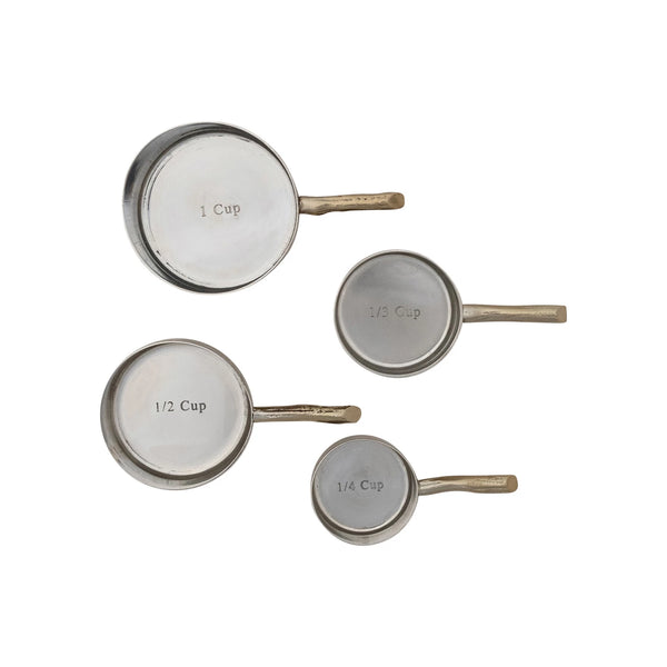 Stainless Steel Measuring Cups with Twig Shaped Handles