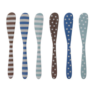 Stainless Steel Canape Knife with Stripes/Dots