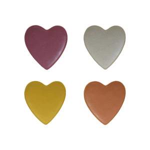 Stoneware Heart Shaped Dish, 4 Colors