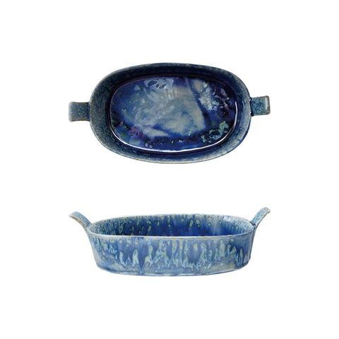 2-Cup Handled Stoneware Baker