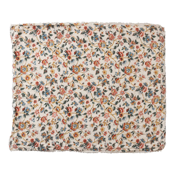 Floral Throw w/ Sherpa Lining