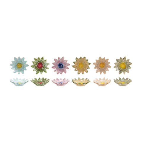 Stoneware Flower Dish, Assorted
