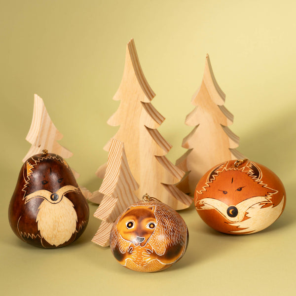 Forest Gourd Ornament