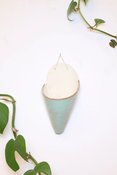 Large Ceramic Cone - Pistachio