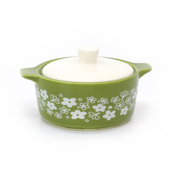 Pyrex-Inspired Spring Blossom Casserole Ceramic Trinket Box
