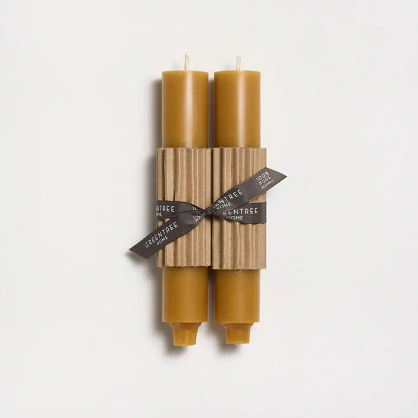 9" Column Taper Handmade Beeswax Candles
