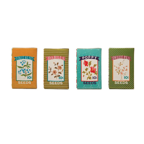 Safety Matches in Matchbox w/ Flower Seeds | 4 Styles