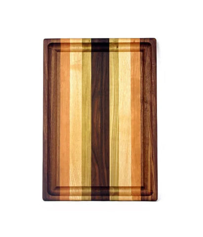 Striped Cutting Boards with Grooves