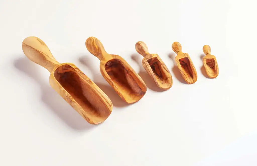Olive Wood Scoop - Asst. Sizes