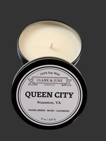 Queen City, Staunton | 8 oz. Tin Candle