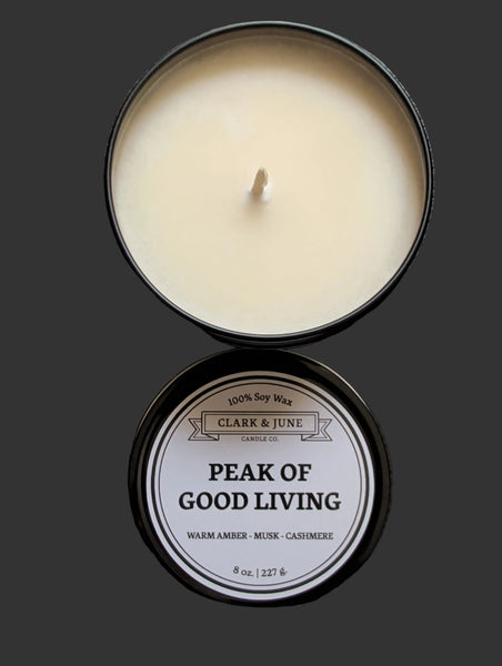 Peak of Good Living | 8 oz. Tin Candle