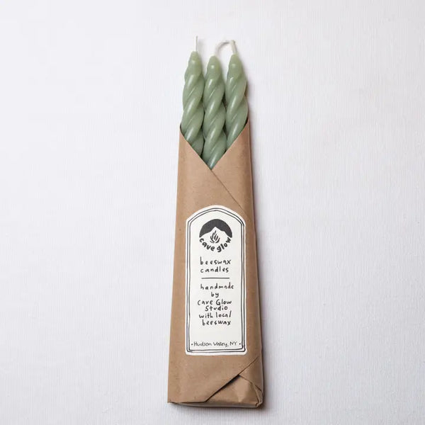 Beeswax Spiral Tapers | Set of 3