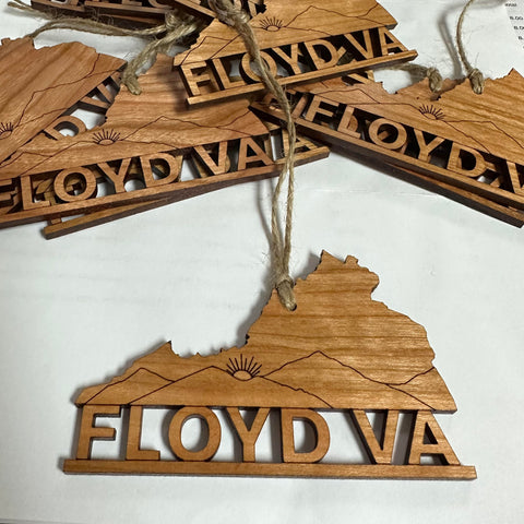 Floyd Cherry Wood Ornament