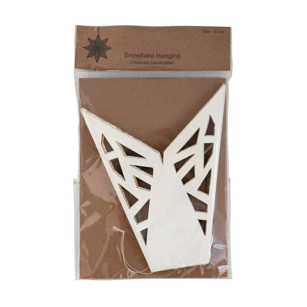 12"H Paper Snowflake Ornament