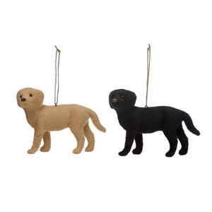 Faux Fur Labrador Ornament