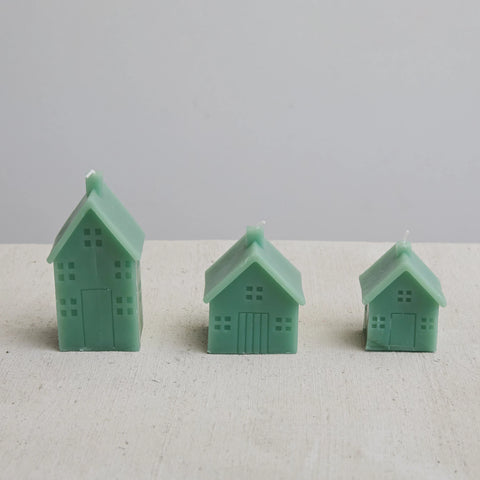 House Shaped Candle, Green