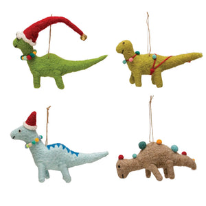 Wool Felt Dinosaur Ornament | 4 Styles