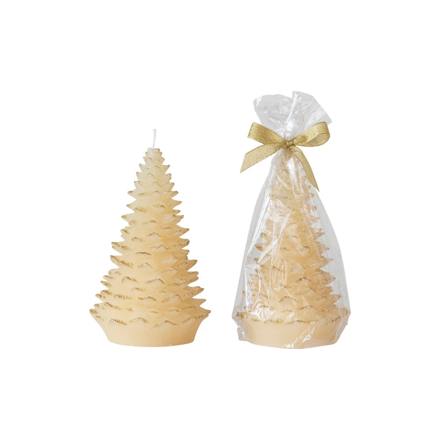 Large Unscented Tree Shaped Candles