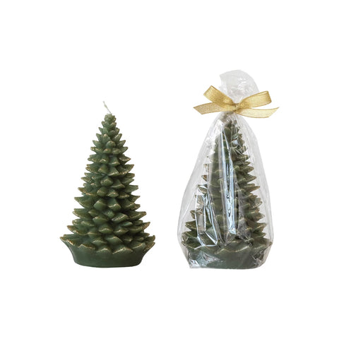 Large Unscented Tree Shaped Candles