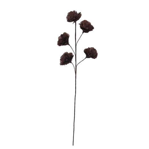 Feather Flower Stem, Burgundy