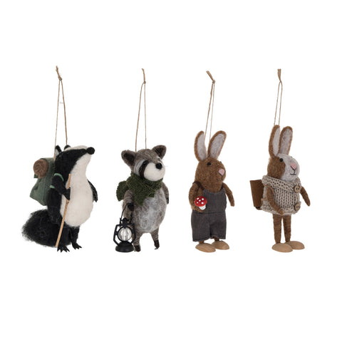 Wool Felt Forest Animal Ornament | 4 Styles