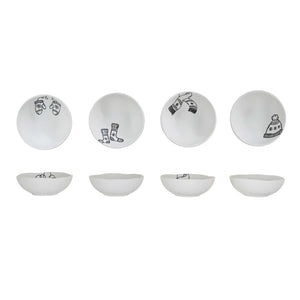 Stoneware Bowl w/ Winter Apparel | 4 Styles