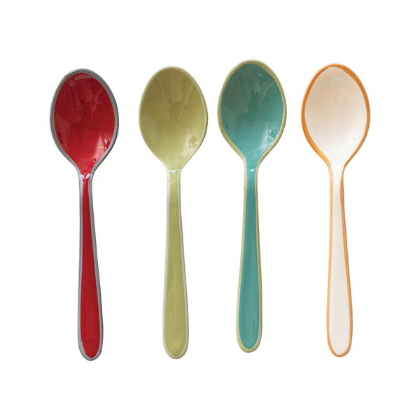 Enameled Stainless Steel Spoon | 4 Colors