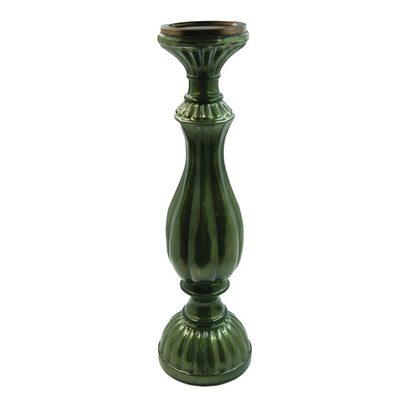 Embossed Mercury Glass Candle Holders