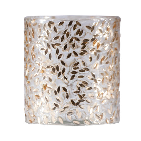 Glass Votive Holder - Gold Confetti