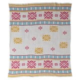 Cotton Knit Throw - Snowflake