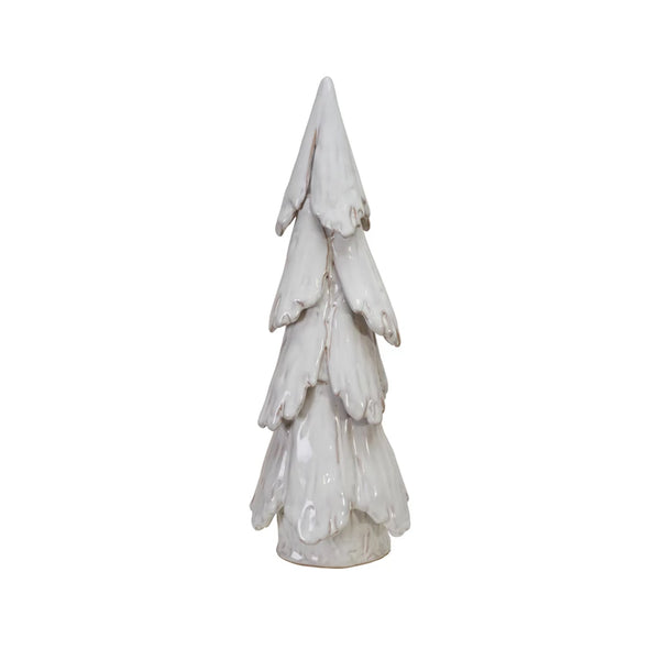 Handmade Stoneware Tree, White