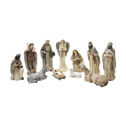 Resin Nativity with Glitter