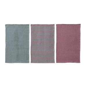 Woven Cotton Waffle Weave Tea Towel