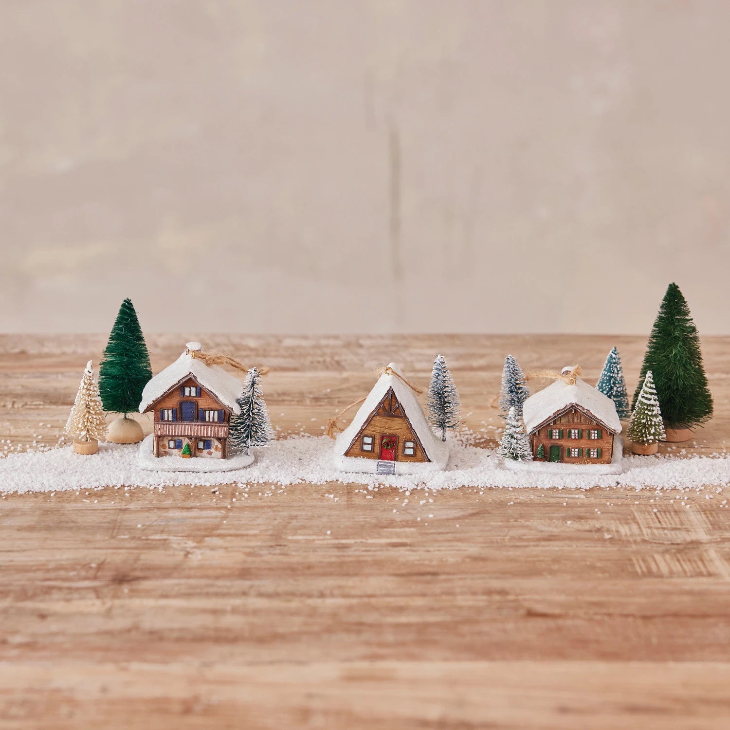 Resin House Ornament, 3 Styles