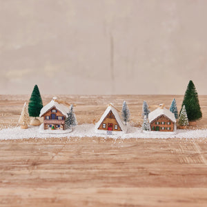 Resin House Ornament, 3 Styles