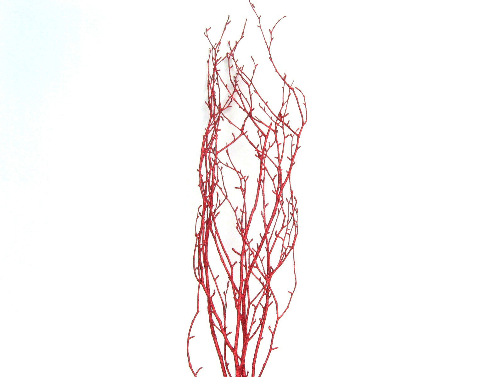 Large Red Glitter Birch Branches
